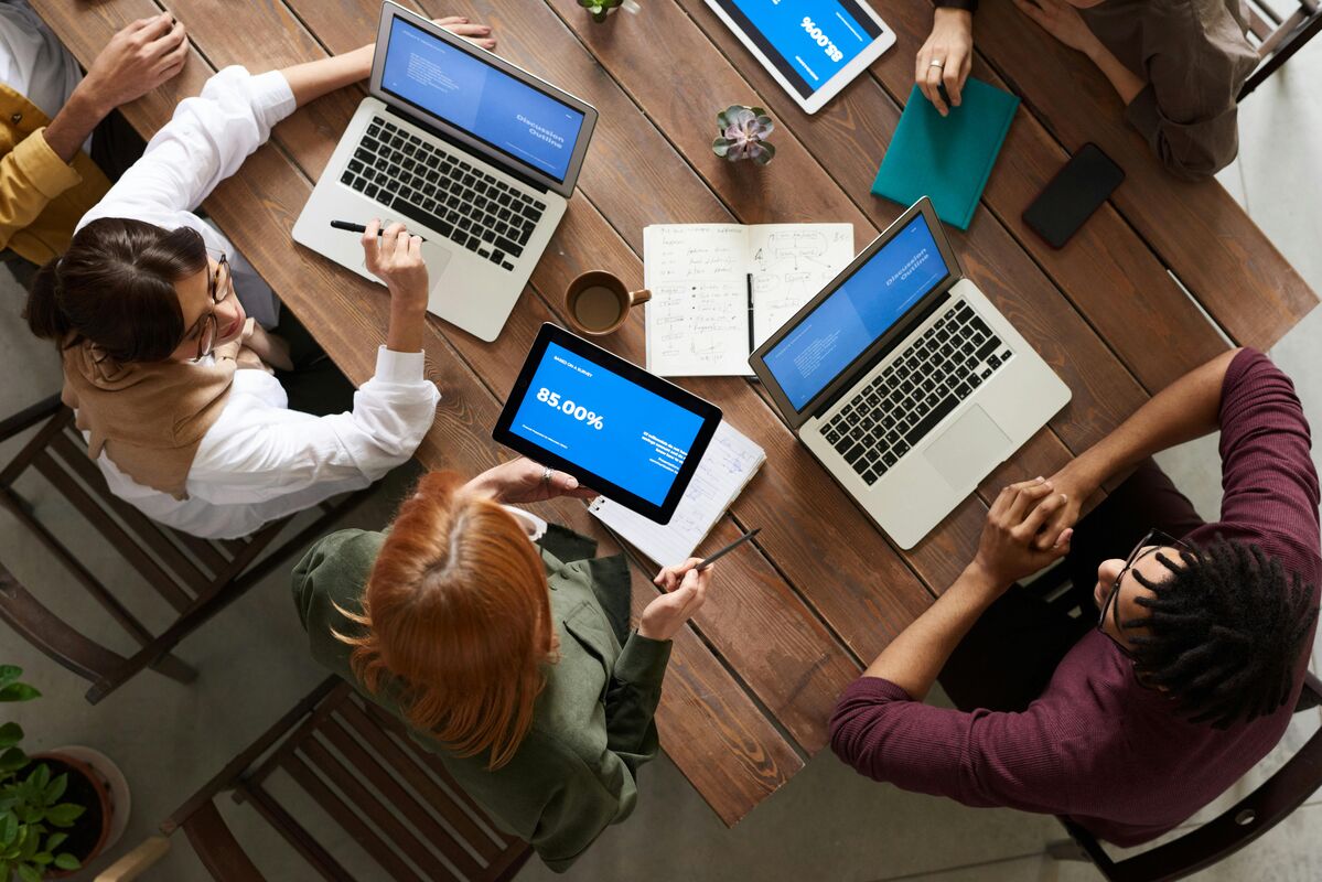 Modern technology workspace